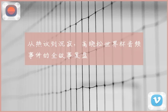 从热议到沉寂,高晓松世界杯音频事件的全故事复盘