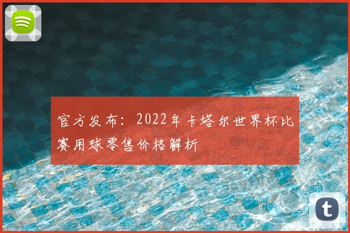 官方发布：2022年卡塔尔世界杯比赛用球零售价格解析